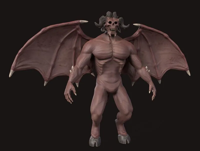 PBR Game 3D Models – Flying Demon