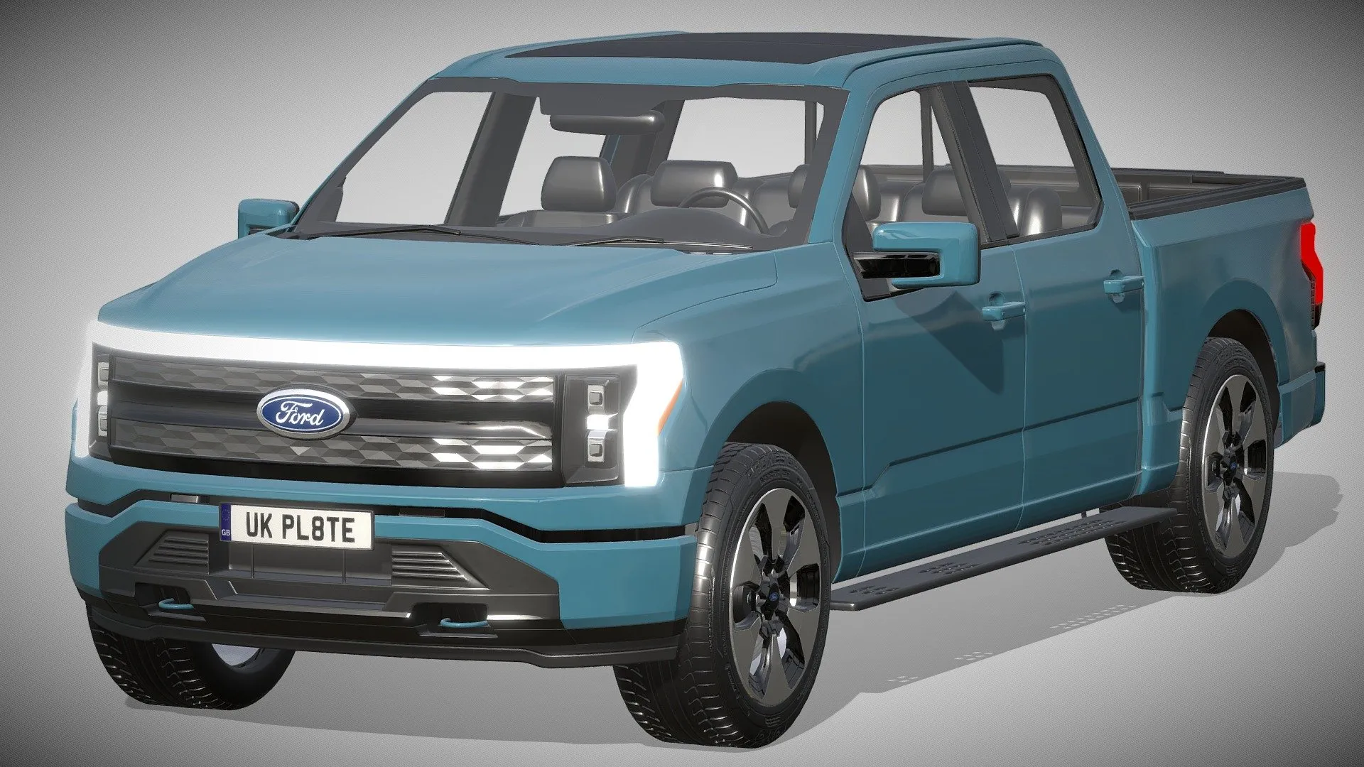 PBR Game 3D Models – Ford F 150 Lightning 2022
