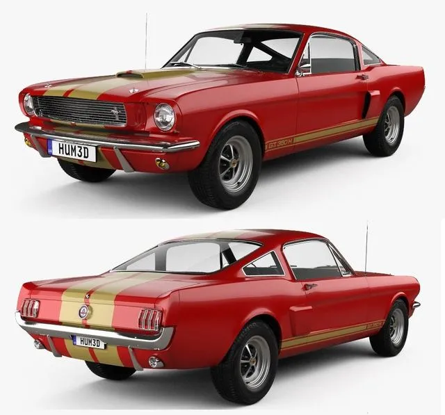 PBR Game 3D Models – Ford Mustang 350GT 1969