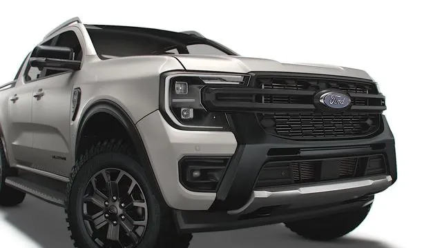 PBR Game 3D Models – Ford Ranger Wildtrak Double Cab 2023