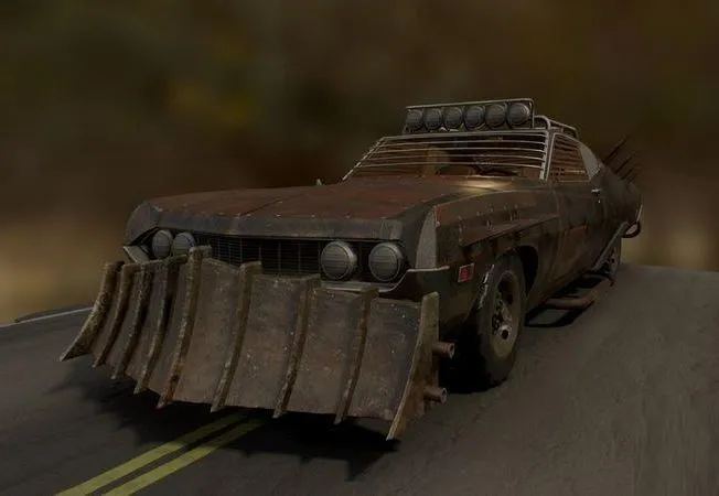 PBR Game 3D Models – Ford Torino Havoc