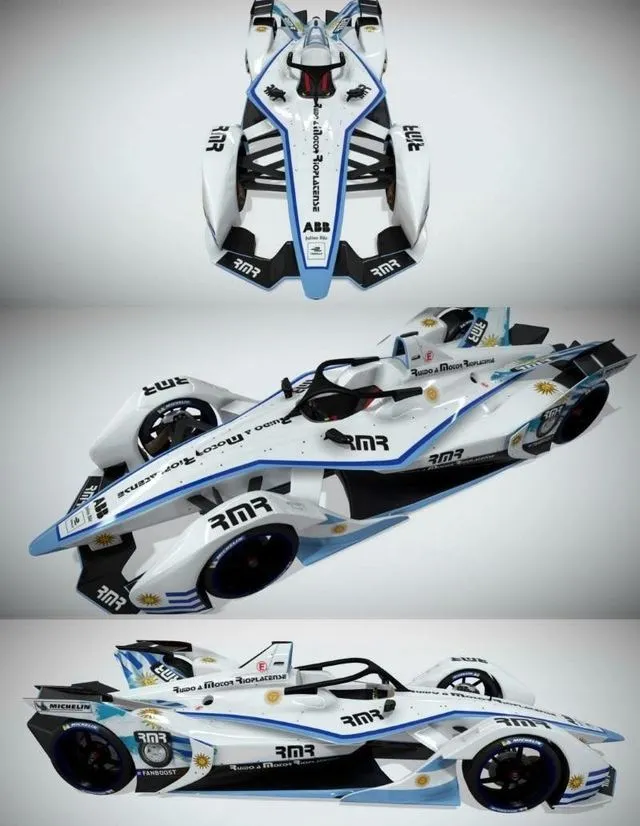 PBR Game 3D Models – Formula E Gen2 Race Bolid