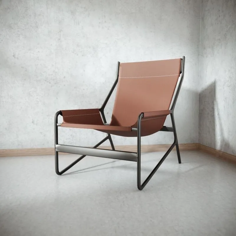 PBR Game 3D Models – Frame Chair Leather Seat