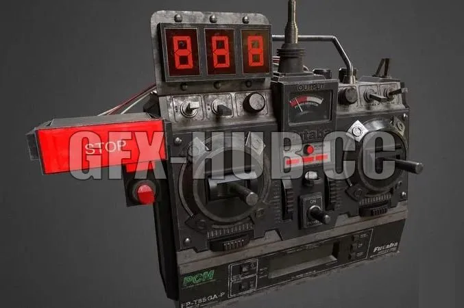 PBR Game 3D Models – Futaba Controller