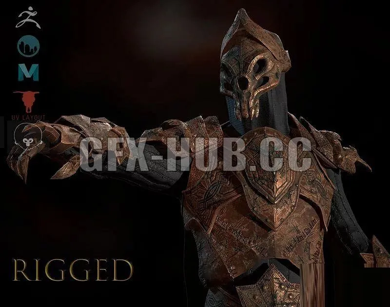 PBR Game 3D Models – g0f0x-h0u0b.cc_Skeleton Knight