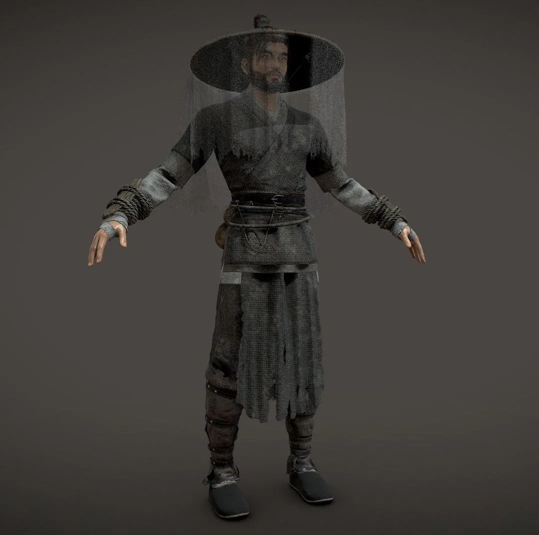PBR Game 3D Models – G2 Male Gaibang Model