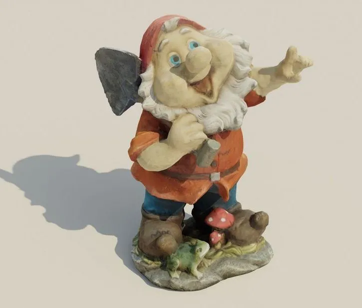 PBR Game 3D Models – Garden Gnome Statue