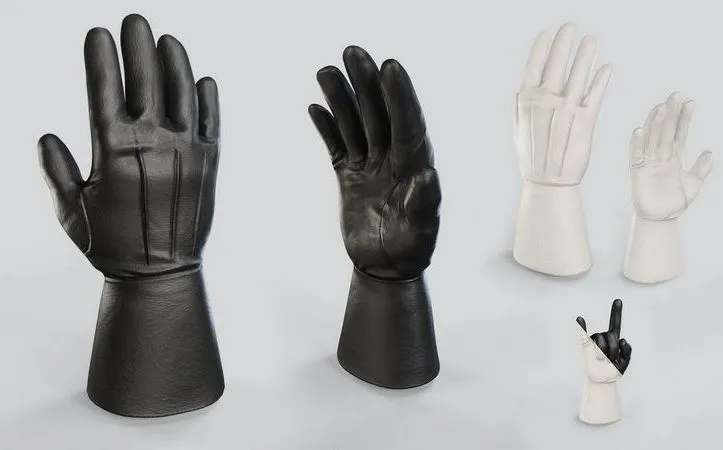 PBR Game 3D Models – Gauntlet Gloves