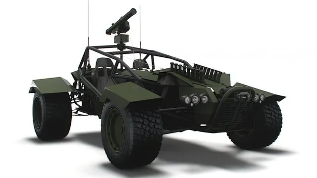 PBR Game 3D Models – Generic Military Buggy ATGM 2023