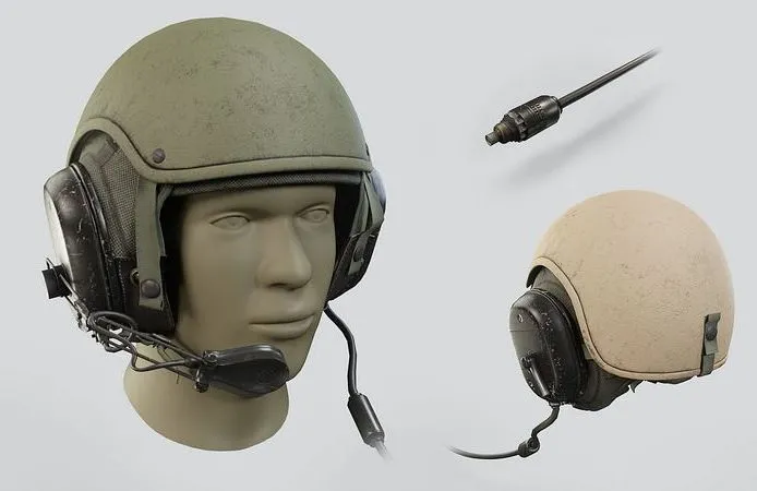 PBR Game 3D Models – Gentex CVC Helmet