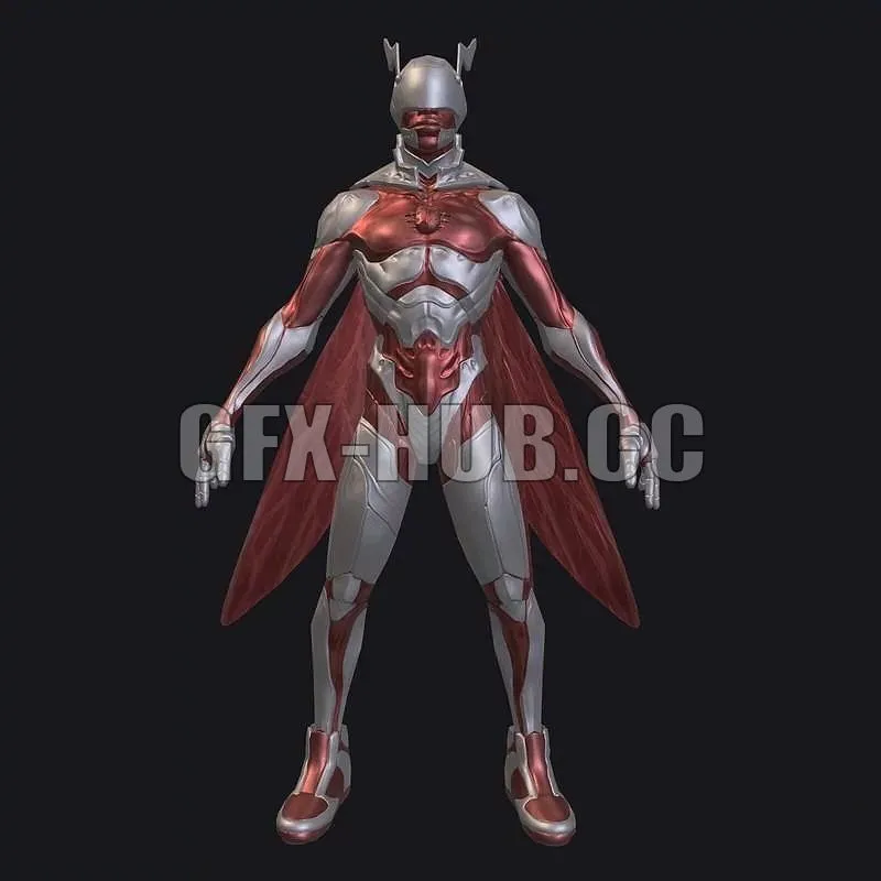 PBR Game 3D Models – -GFX-HUB.CC-Superhero Suit