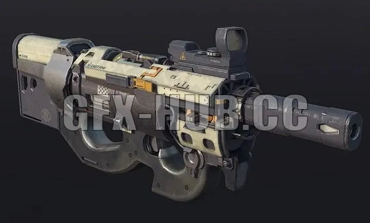 PBR Game 3D Models – gfx@hub@cc=FN P90 – Elijah McNeal Fan Art