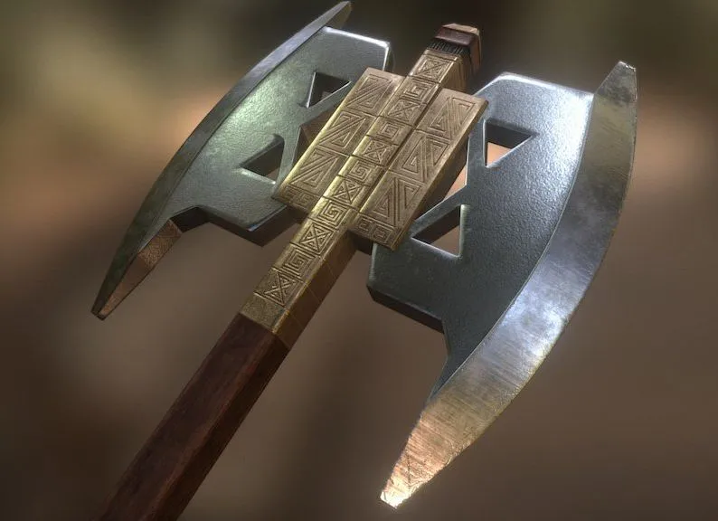 PBR Game 3D Models – Gimli Axe Lotr