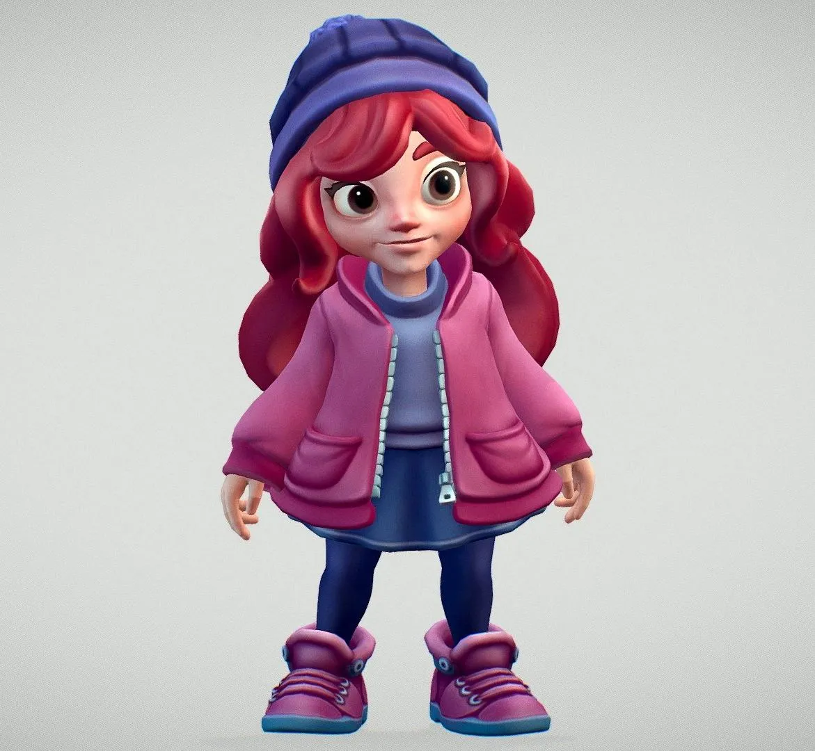 PBR Game 3D Models – Girl Character
