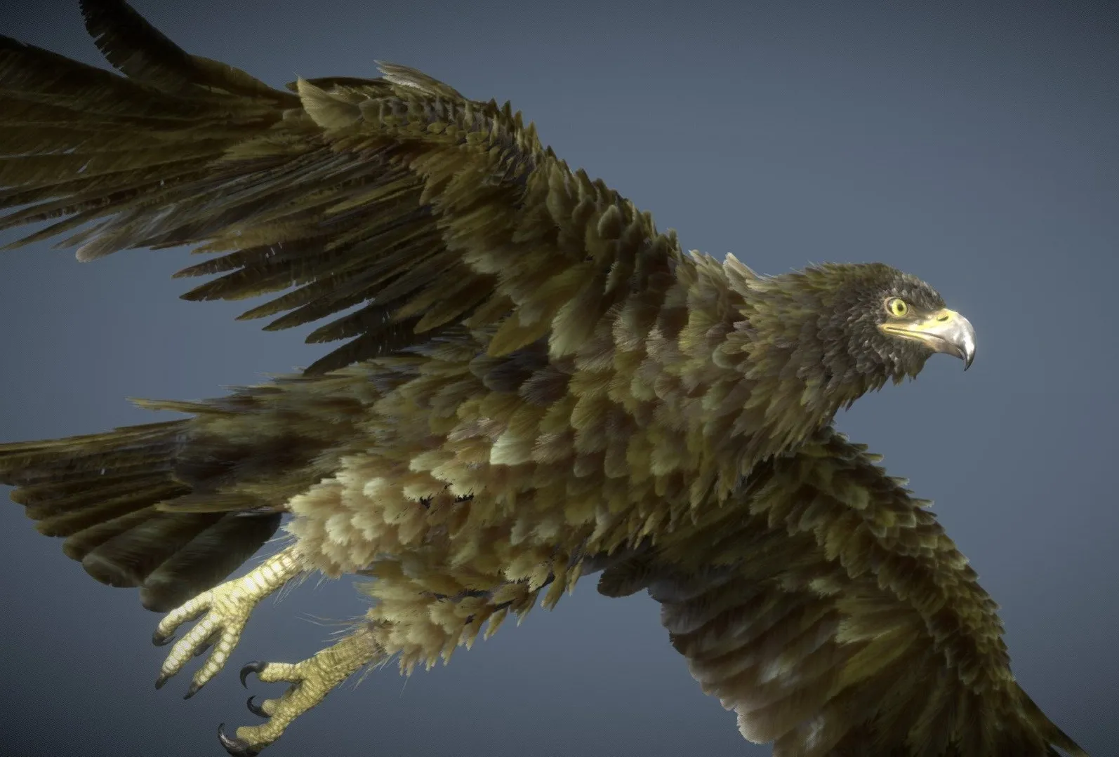 PBR Game 3D Models – Golden Eagle