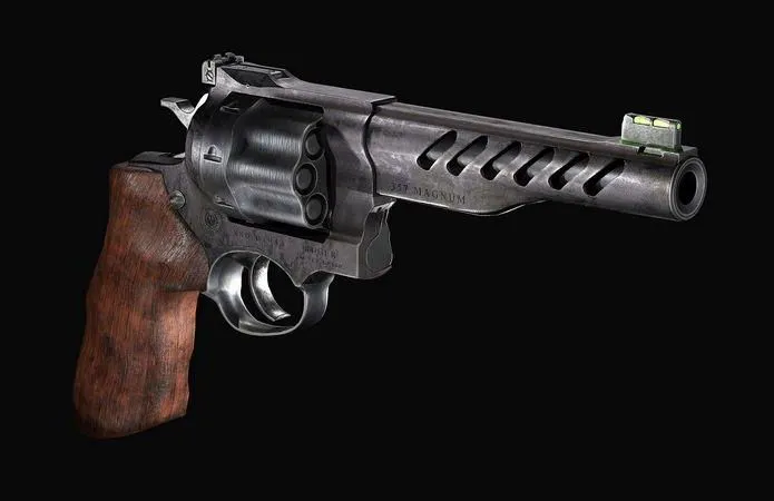 PBR Game 3D Models – GP100 Revolver