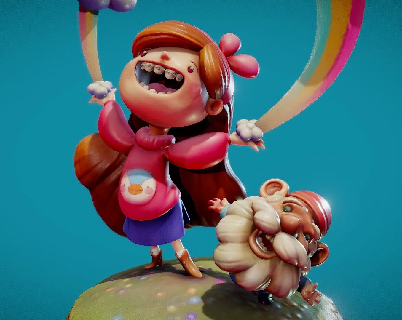 PBR Game 3D Models – Gravity Falls Mabel Order You To Have Fun