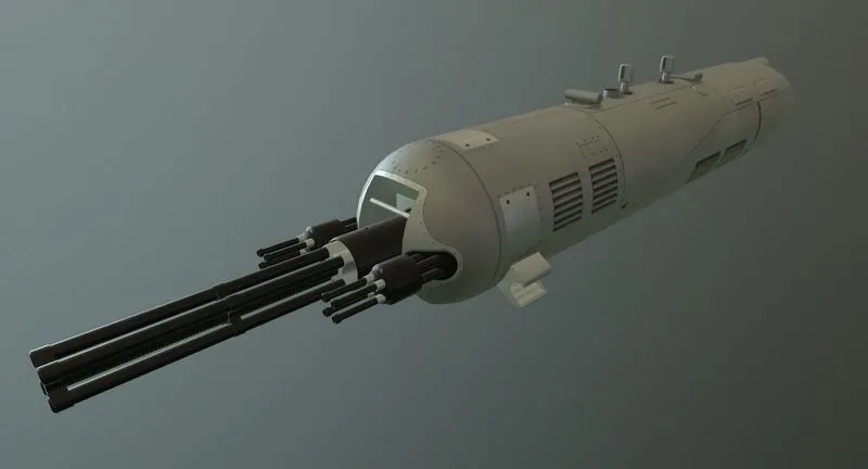 PBR Game 3D Models – Gun Pod GUV-8700
