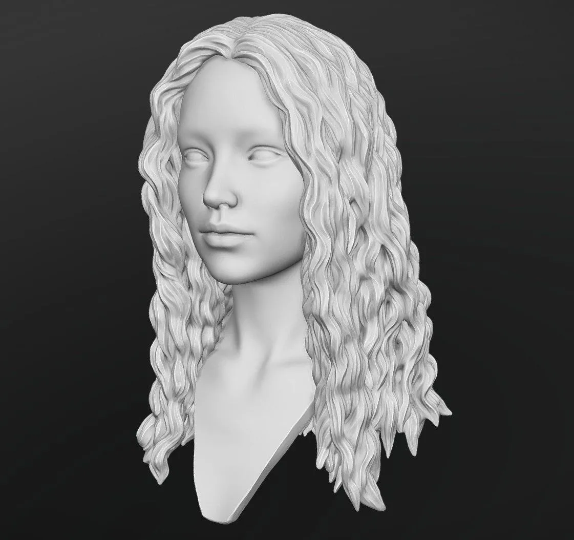 PBR Game 3D Models – Hair 10