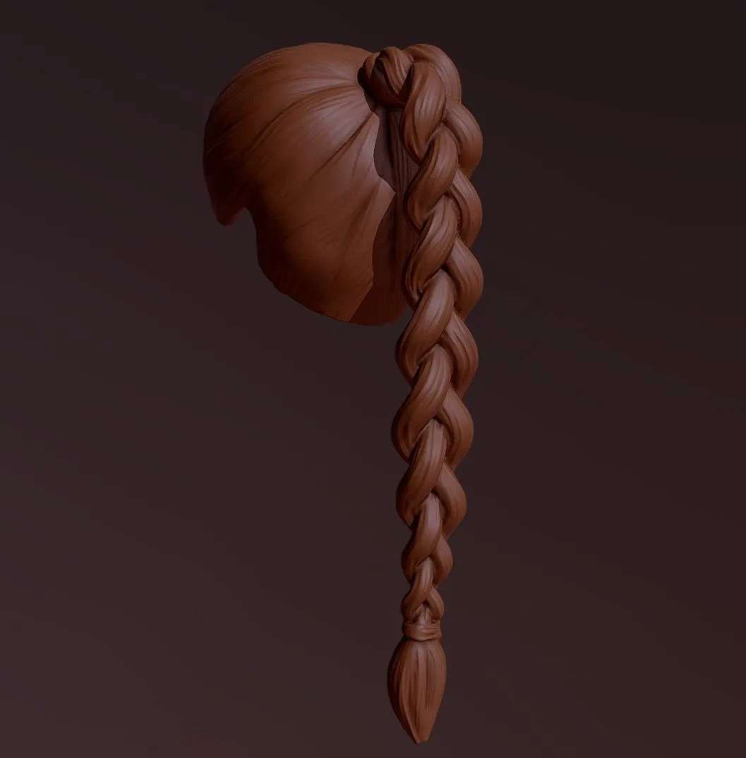 PBR Game 3D Models – Hair 28