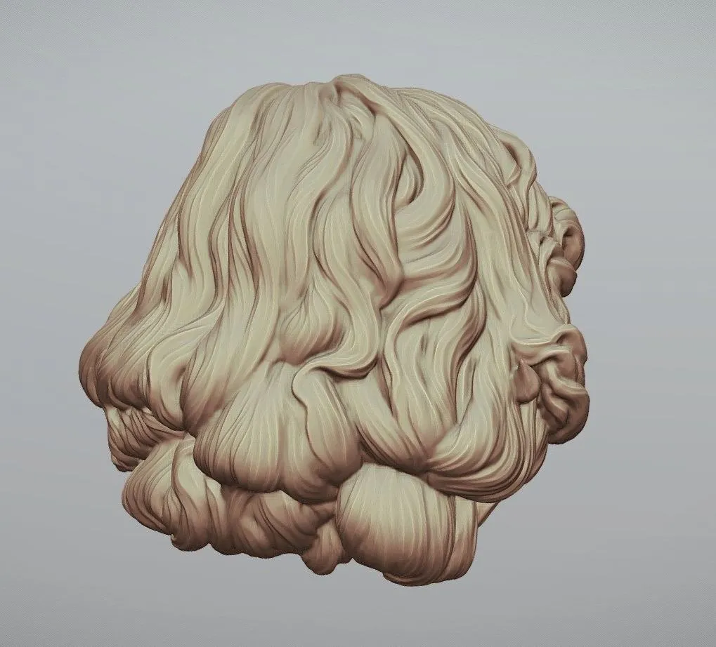 PBR Game 3D Models – Hair 43