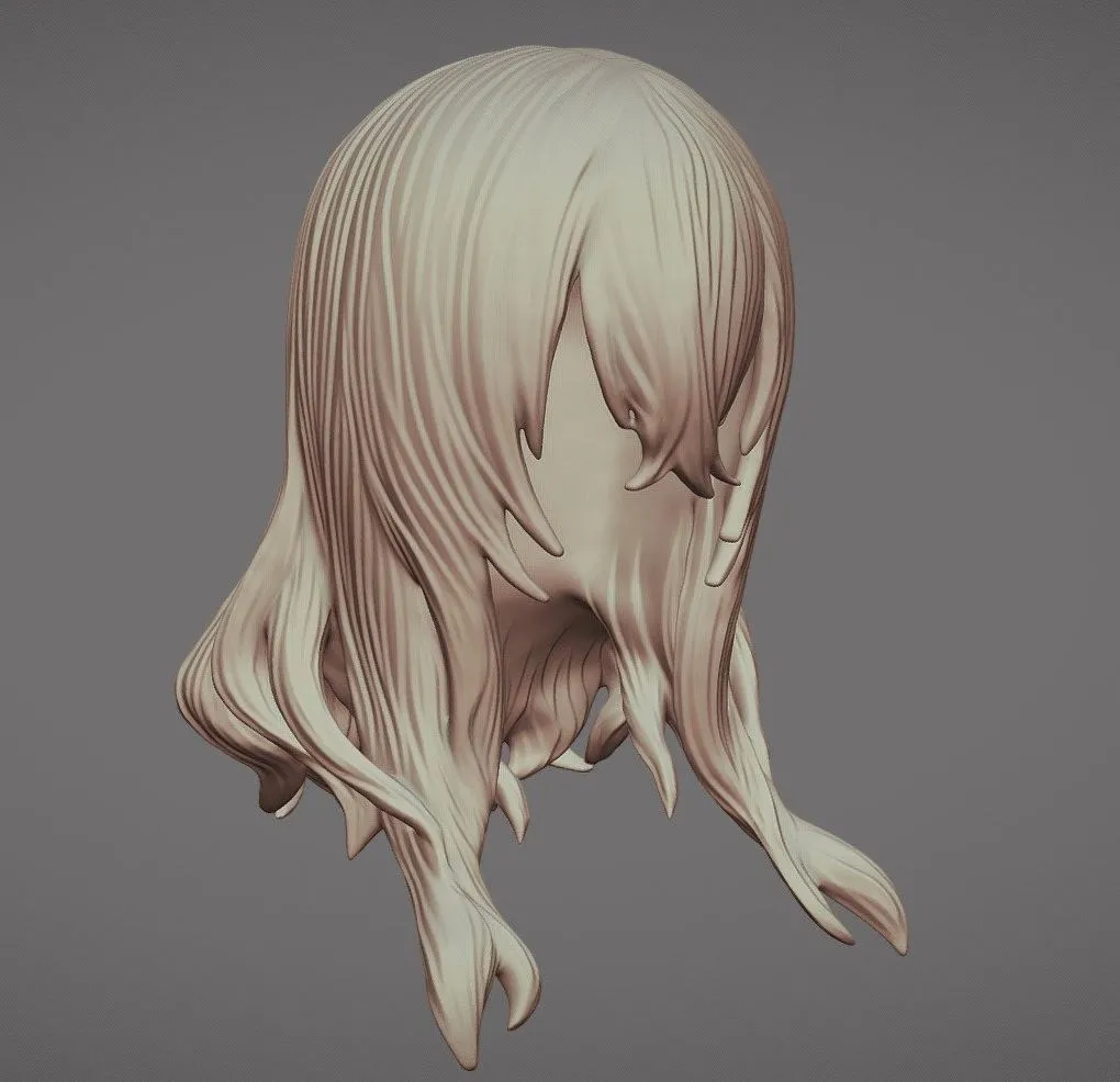 PBR Game 3D Models – Hair 51