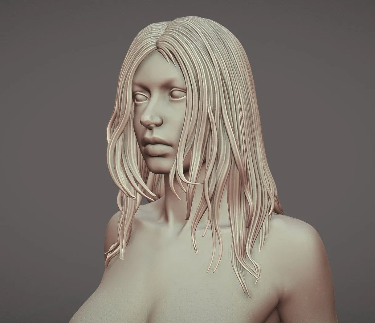 PBR Game 3D Models – Hair 54