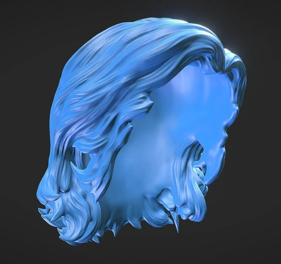 PBR Game 3D Models – Hair 75