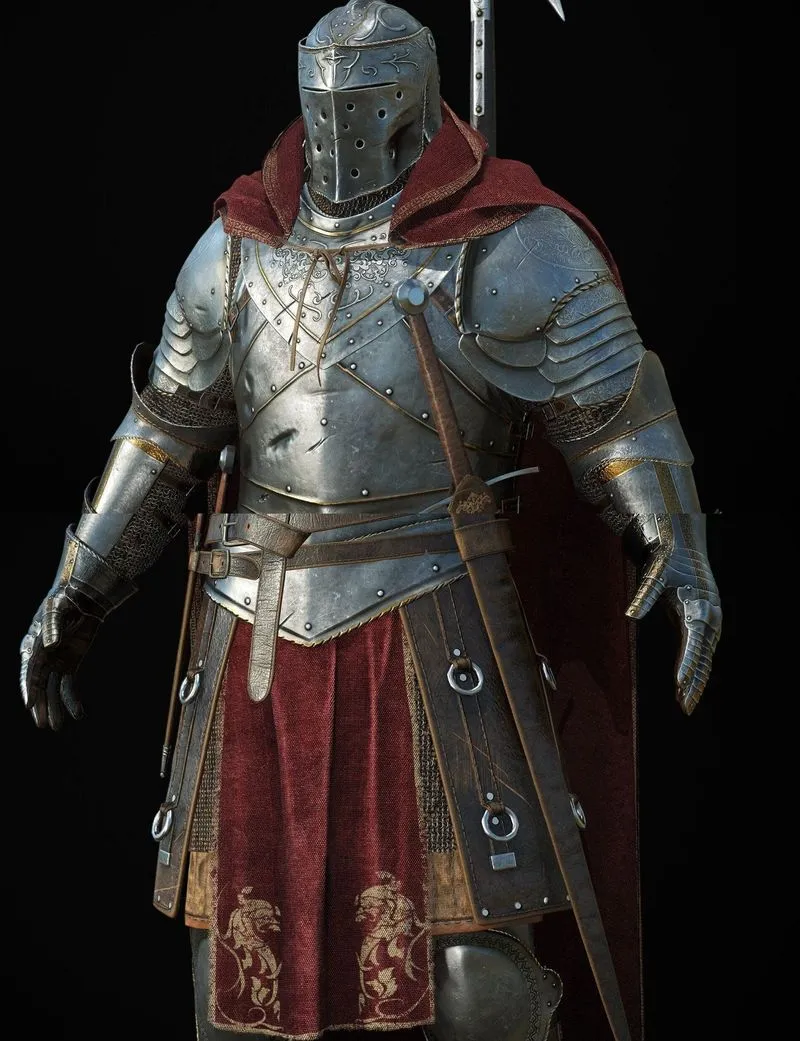 PBR Game 3D Models – Halberdier