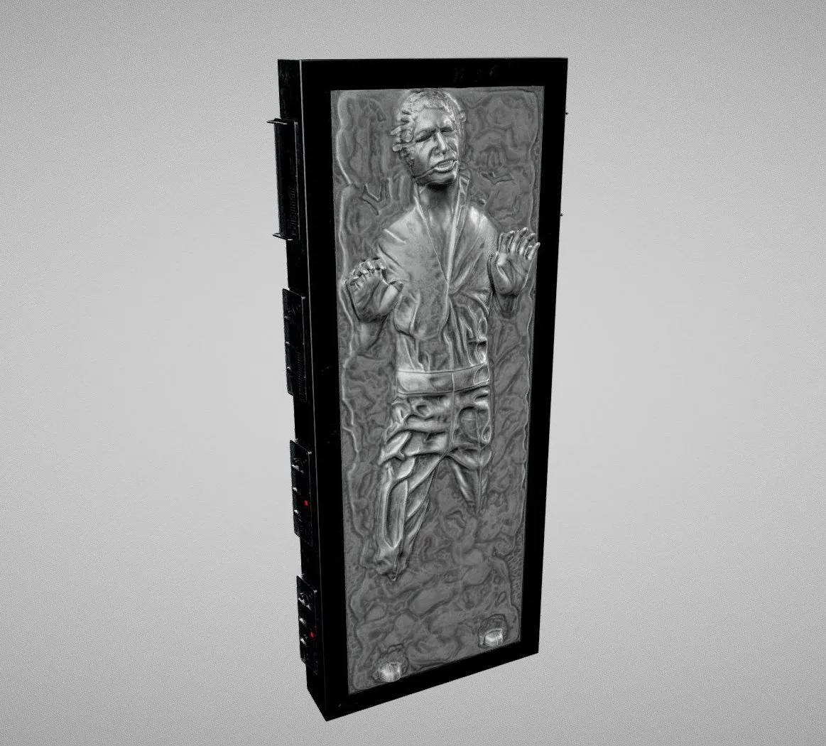 PBR Game 3D Models – Han Solo In Carbonite