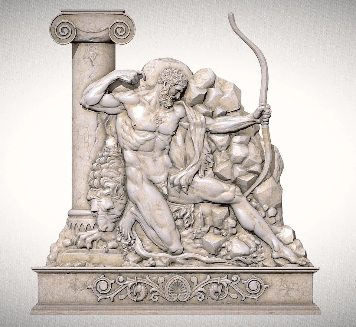 PBR Game 3D Models – Hercules With Bow