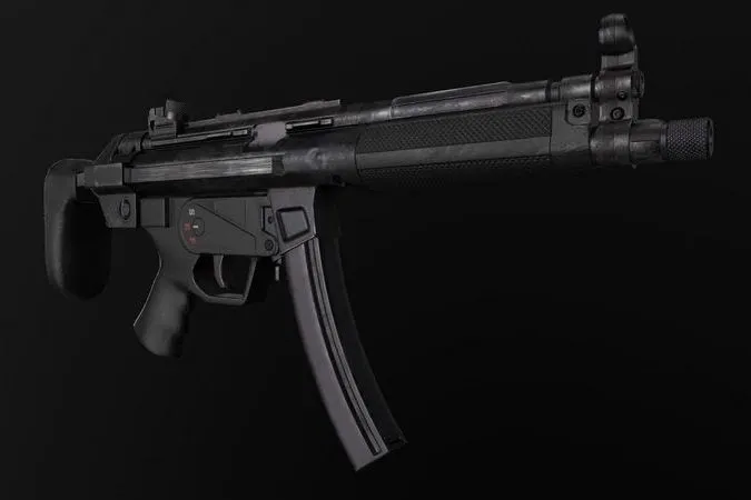 PBR Game 3D Models – HK MP5 A3