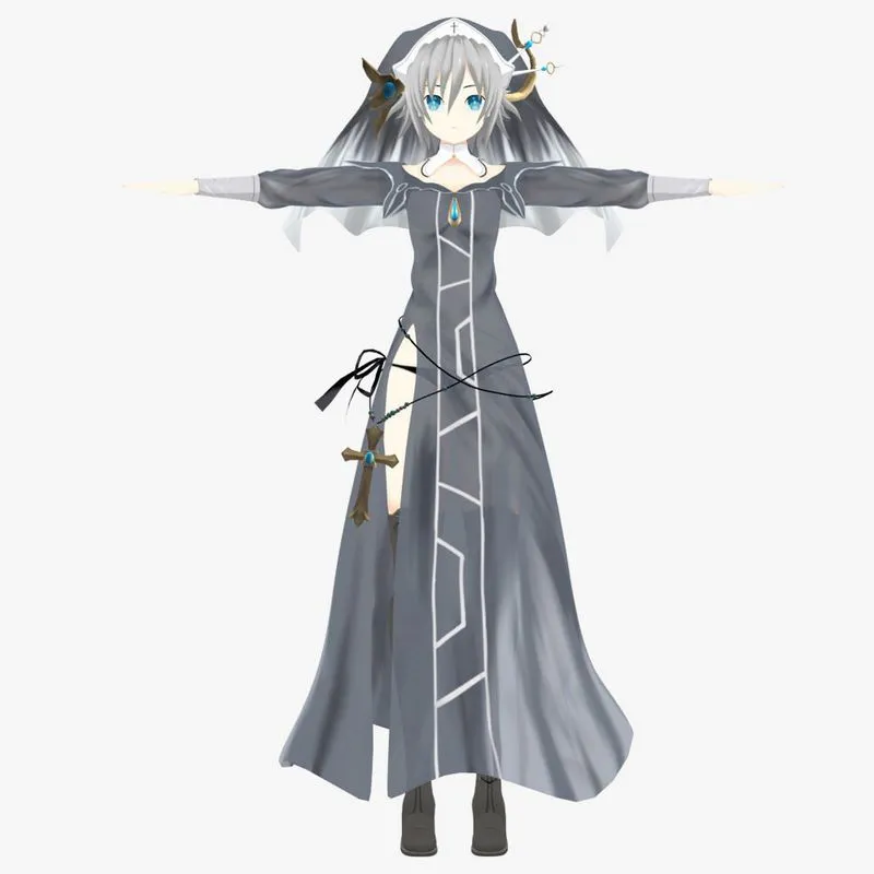 PBR Game 3D Models – Honjou Nia Date a live