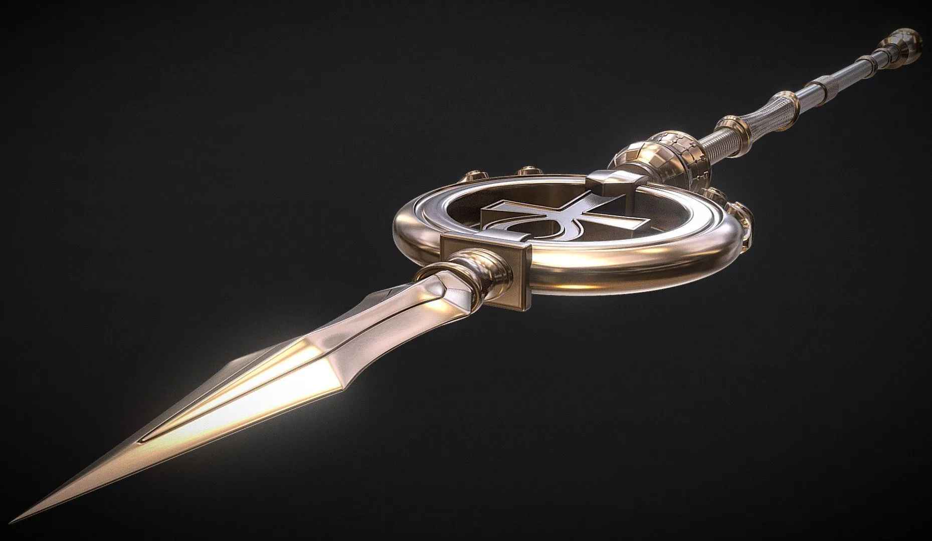 PBR Game 3D Models – Horus Staff 3D Printing