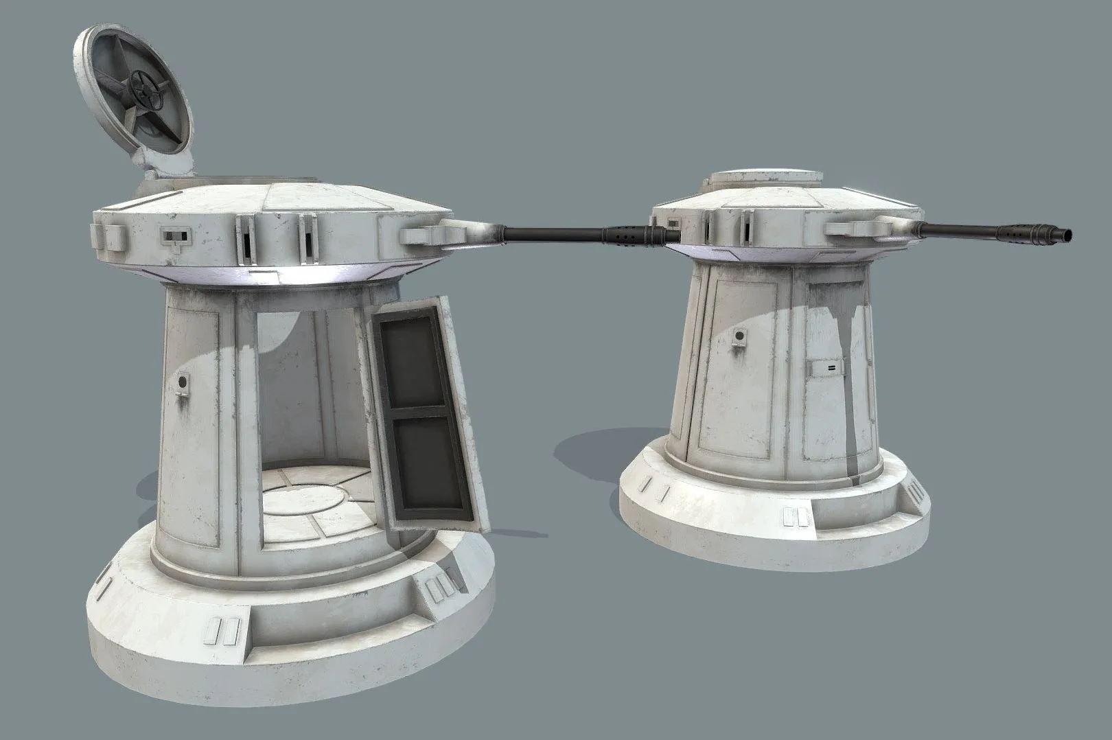 PBR Game 3D Models – Hoth Gun Turret