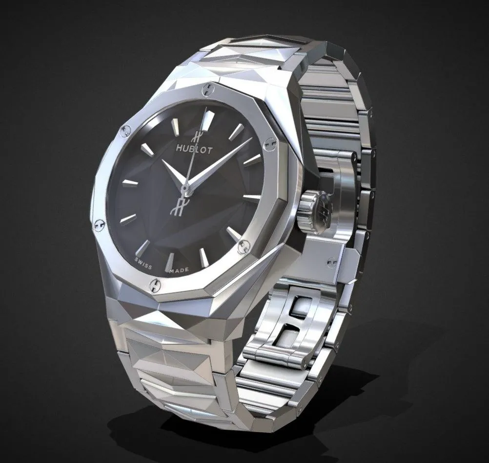 PBR Game 3D Models – Hublot Orlinski Titanium