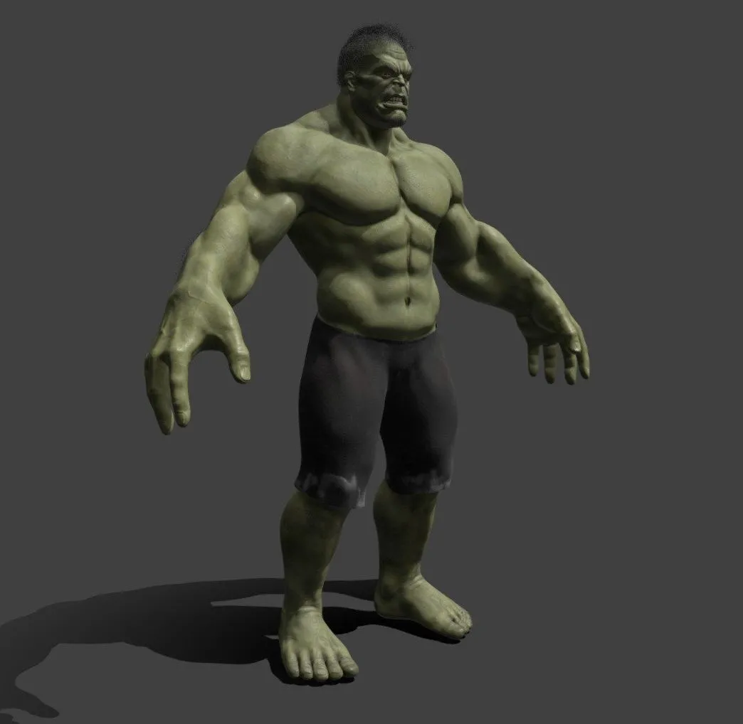 PBR Game 3D Models – Hulk 1
