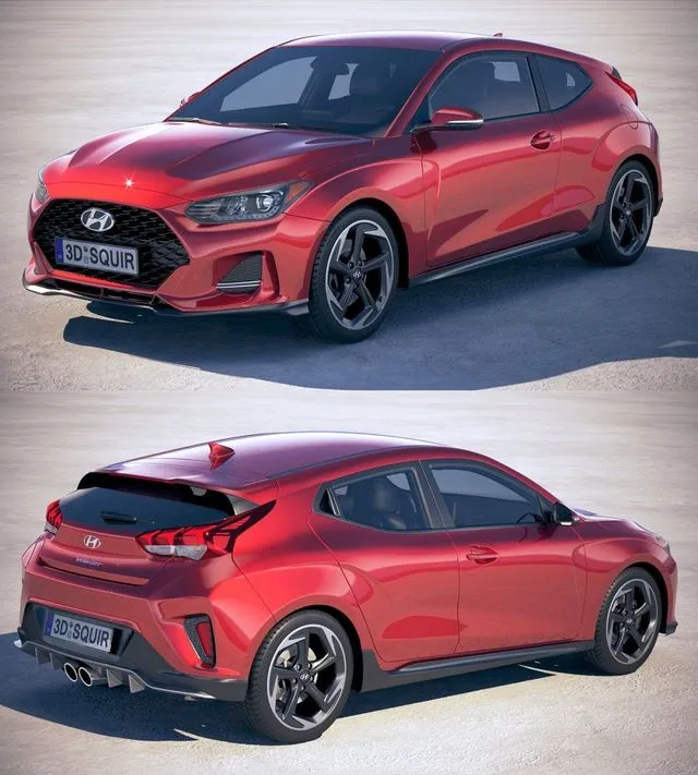 PBR Game 3D Models – Hyundai Veloster 2019