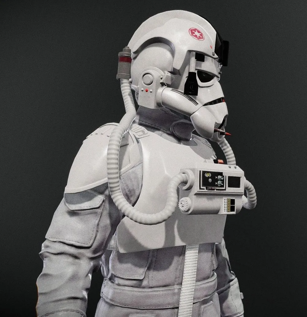 PBR Game 3D Models – Imperial At At Driver (2)