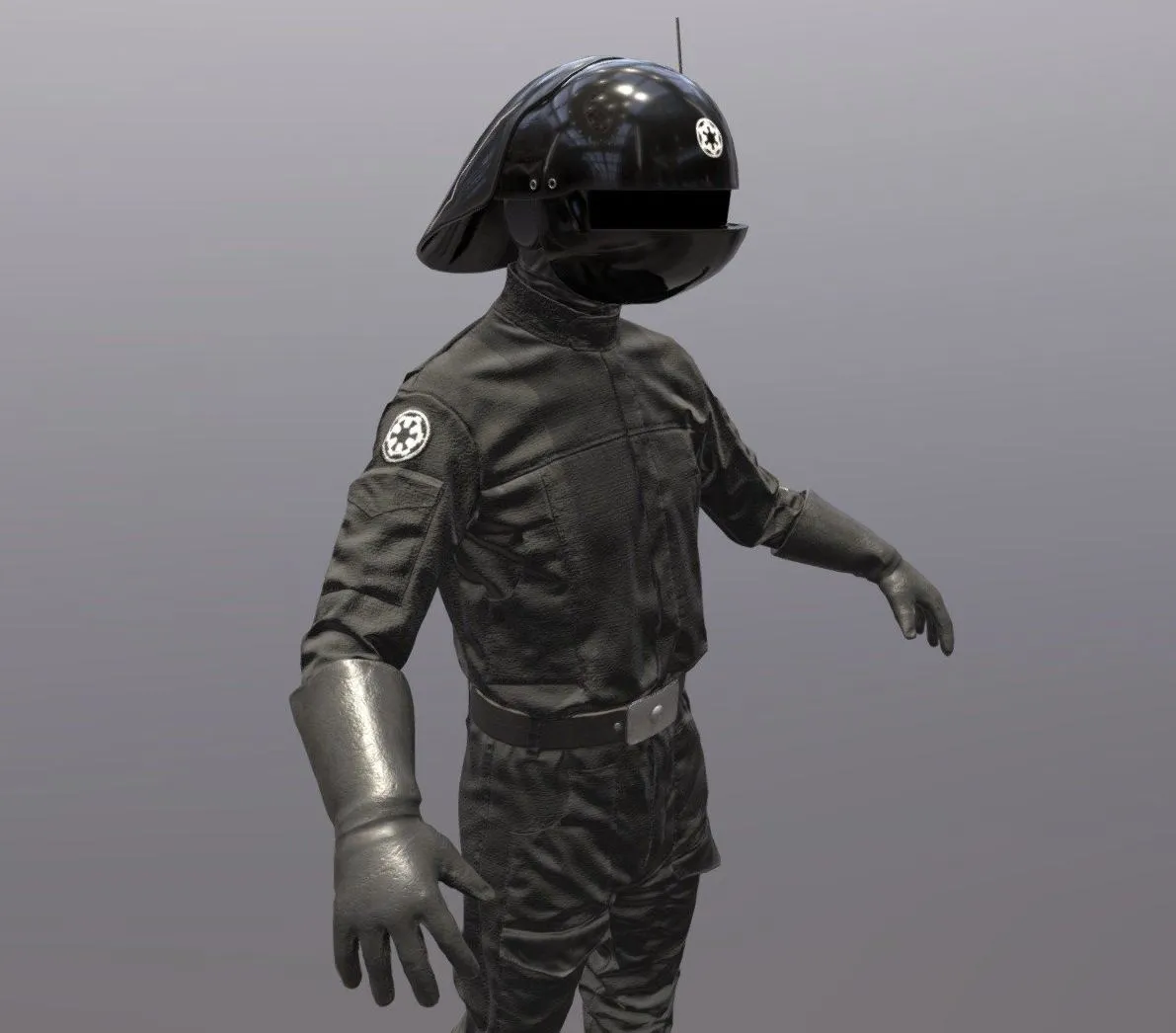 PBR Game 3D Models – Imperial Gunner Return Of The Jedi