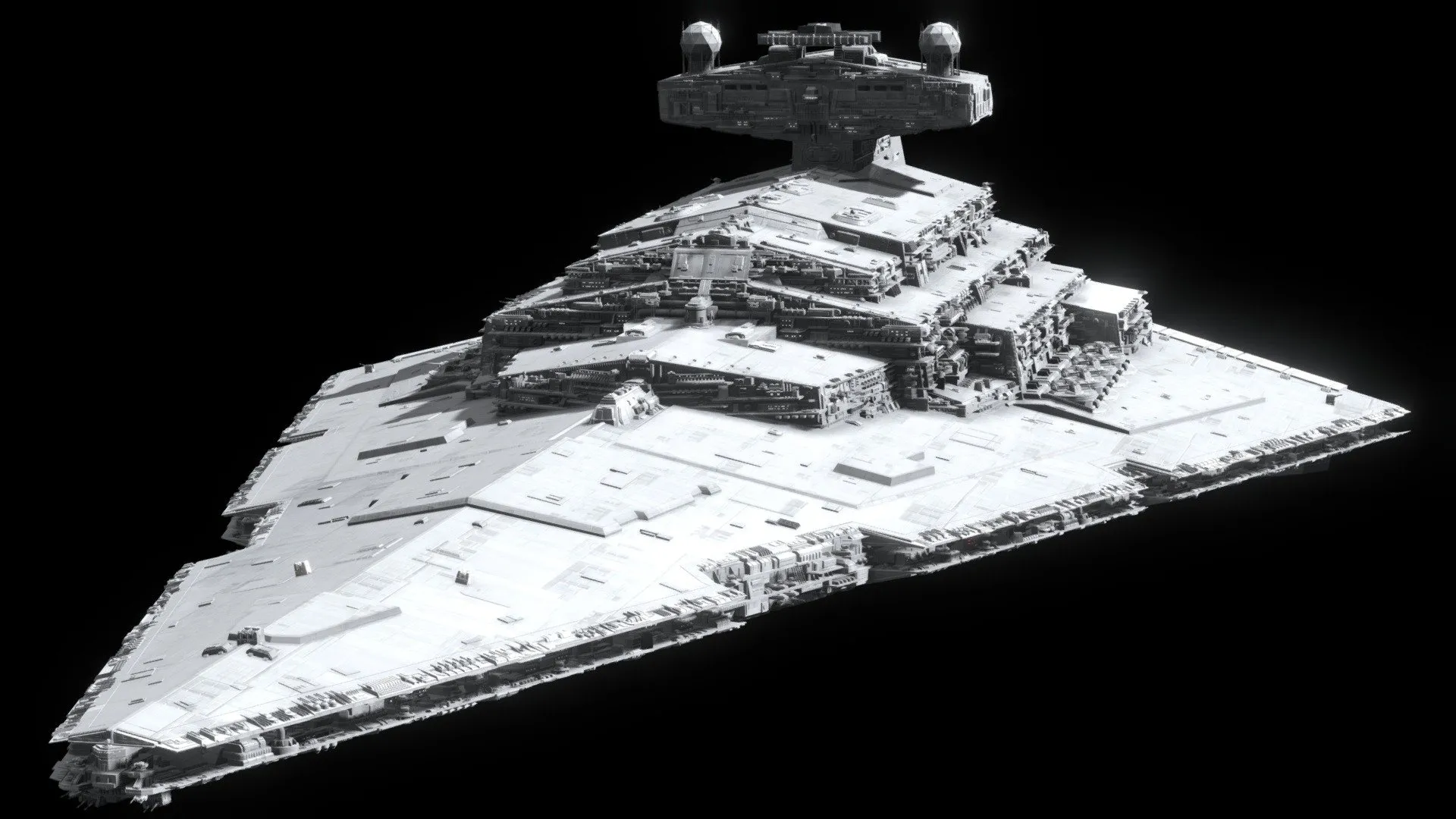 PBR Game 3D Models – Imperial Ii Class Star Destroyer Star Wars (2)