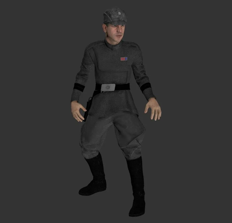 PBR Game 3D Models – Imperial Officer