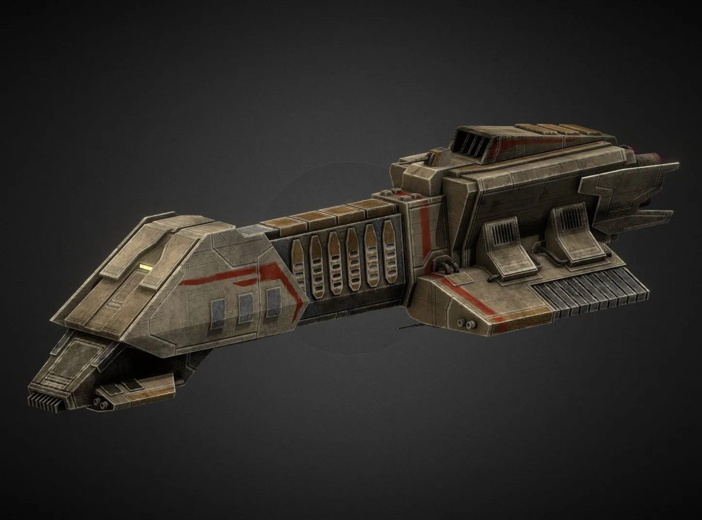 PBR Game 3D Models – Interceptor Iv Frigate