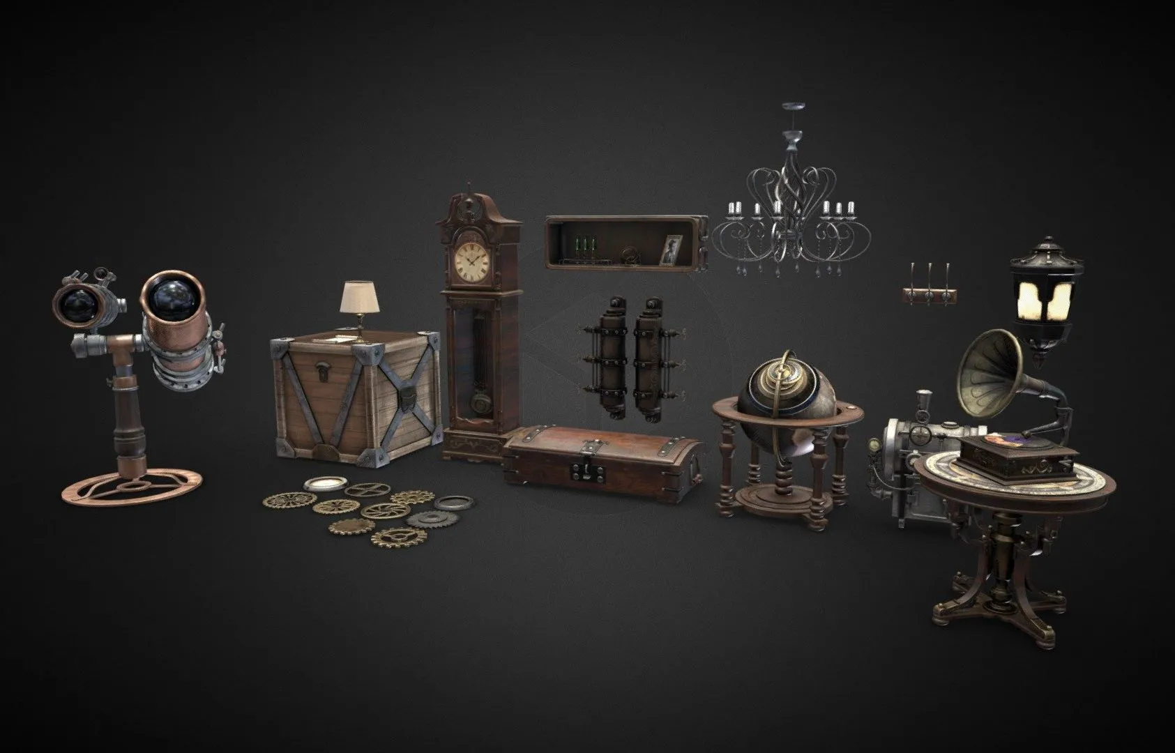PBR Game 3D Models – Interior Pack