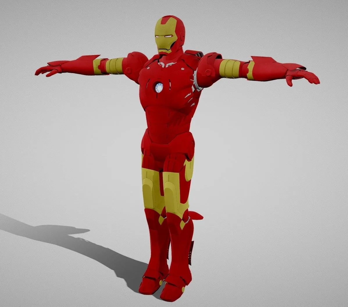 PBR Game 3D Models – Iron Man Rigged