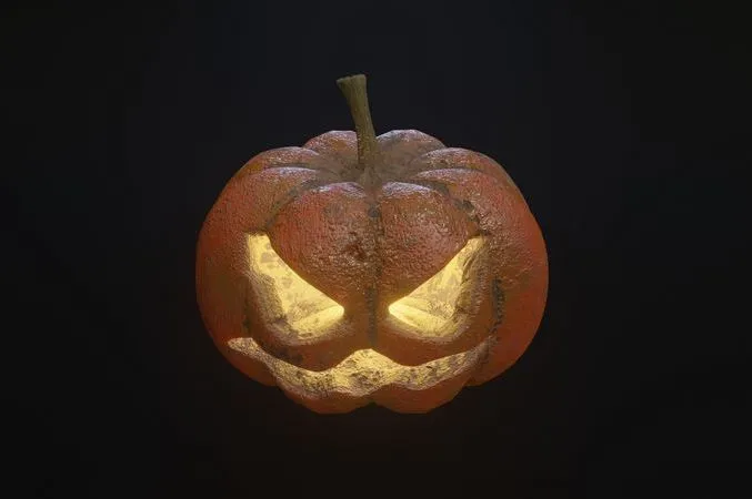 PBR Game 3D Models – Jack-O-Lantern