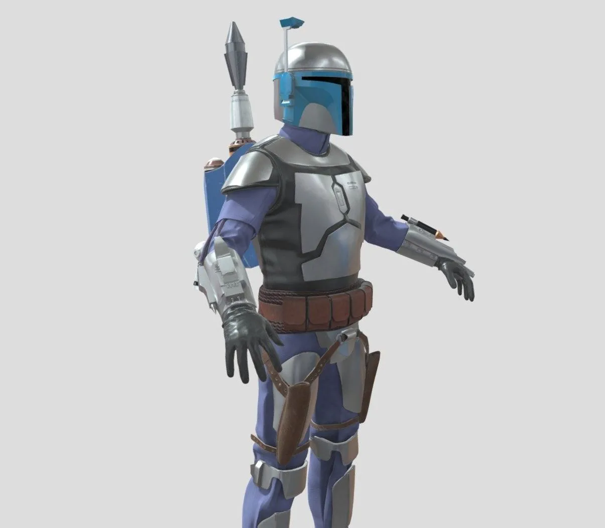 PBR Game 3D Models – Jango Fett (2)