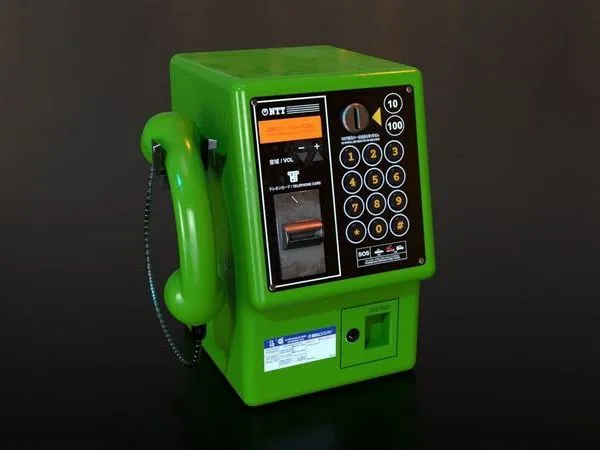 PBR Game 3D Models – Japanese Payphone