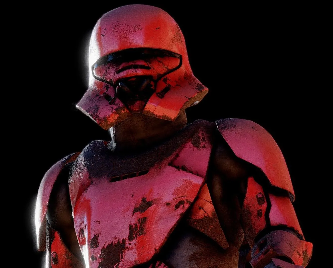 PBR Game 3D Models – Jet Trooper Rigged Animated