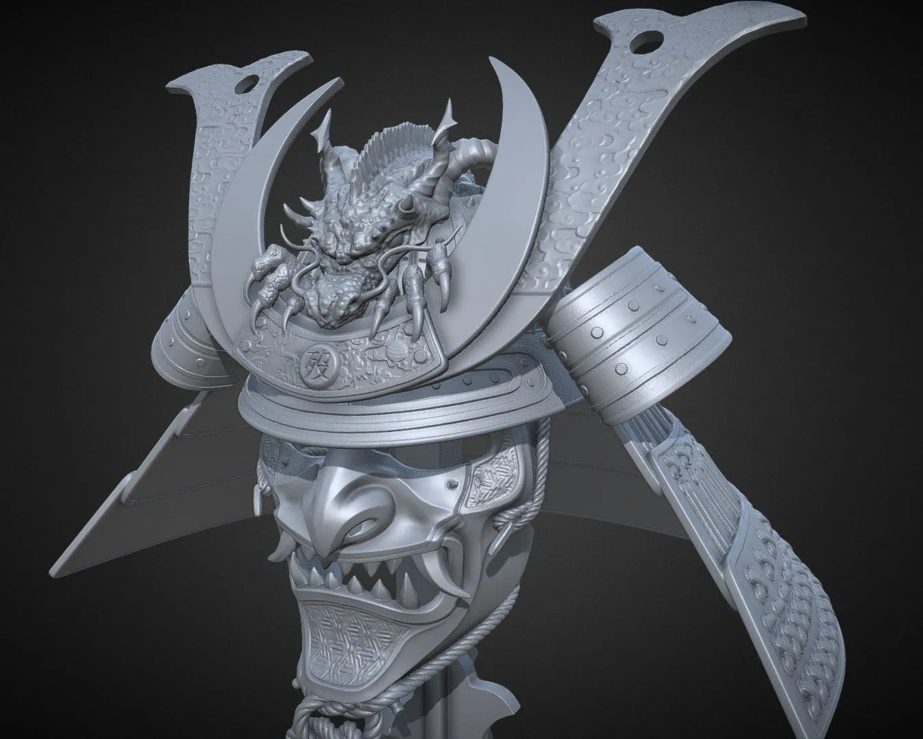 PBR Game 3D Models – Kabuto 1